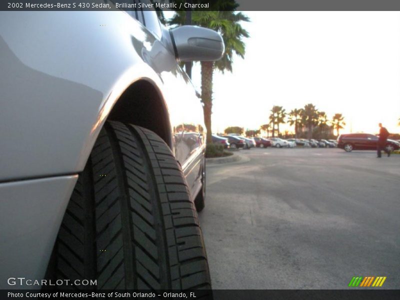 Brilliant Silver Metallic / Charcoal 2002 Mercedes-Benz S 430 Sedan