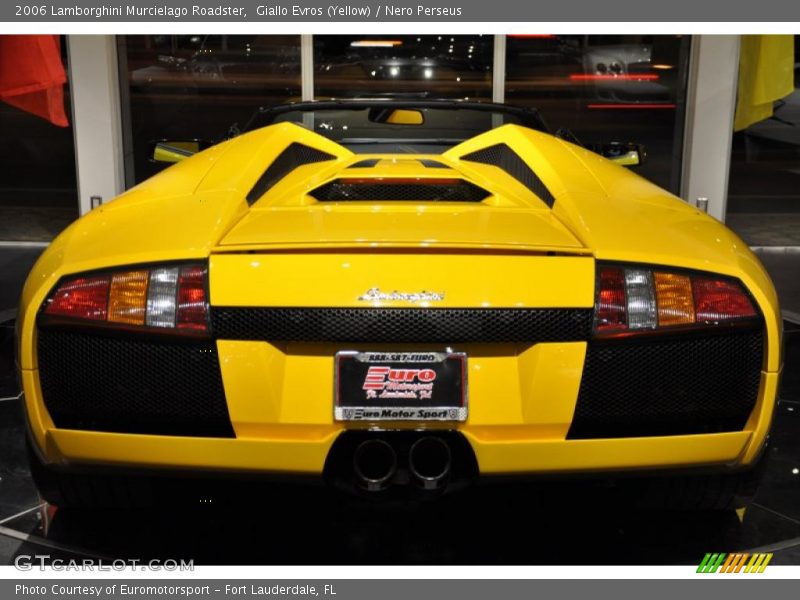 Giallo Evros (Yellow) / Nero Perseus 2006 Lamborghini Murcielago Roadster