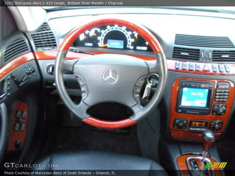 Brilliant Silver Metallic / Charcoal 2002 Mercedes-Benz S 430 Sedan