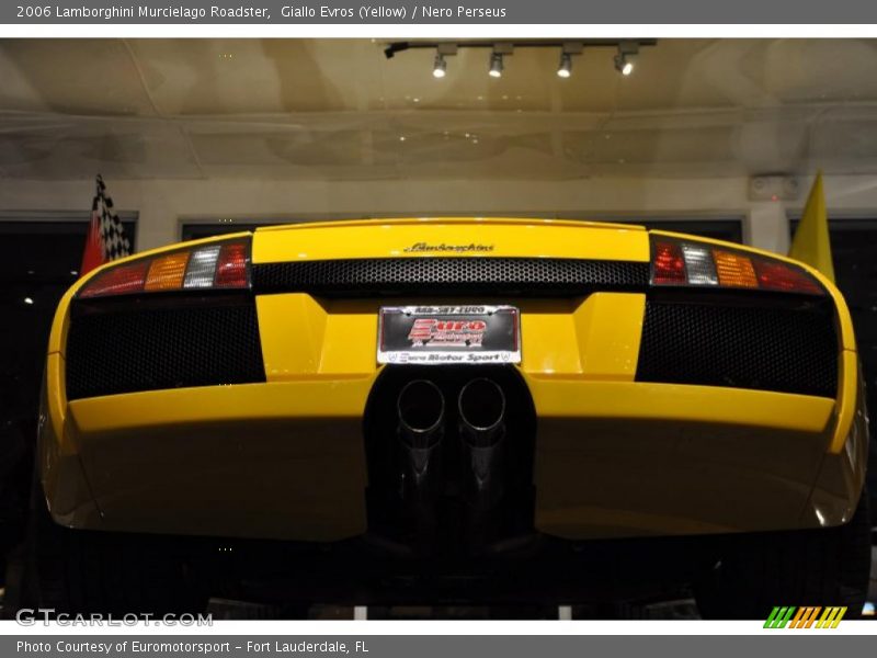 Giallo Evros (Yellow) / Nero Perseus 2006 Lamborghini Murcielago Roadster
