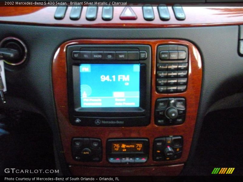 Brilliant Silver Metallic / Charcoal 2002 Mercedes-Benz S 430 Sedan