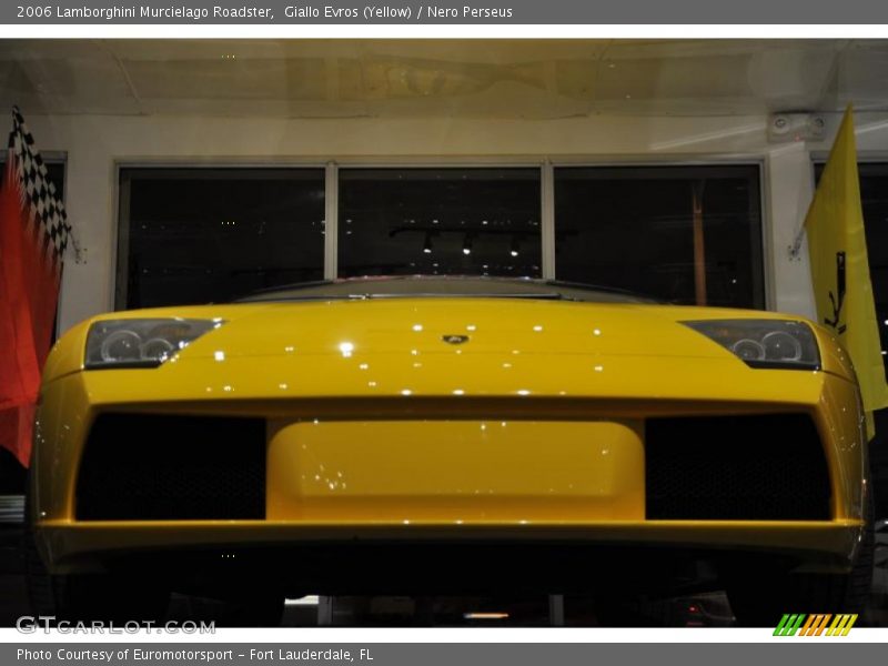 Giallo Evros (Yellow) / Nero Perseus 2006 Lamborghini Murcielago Roadster