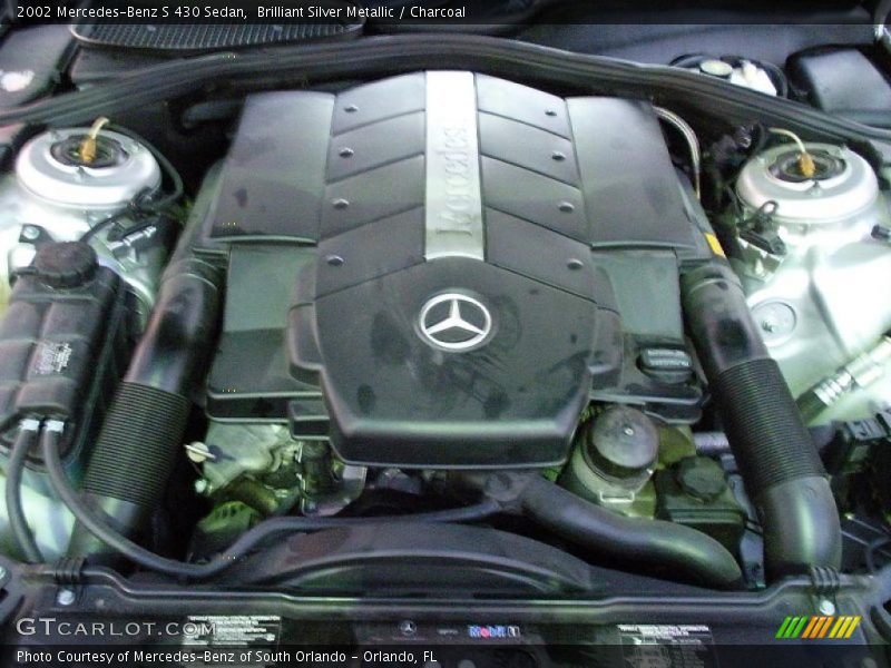 Brilliant Silver Metallic / Charcoal 2002 Mercedes-Benz S 430 Sedan