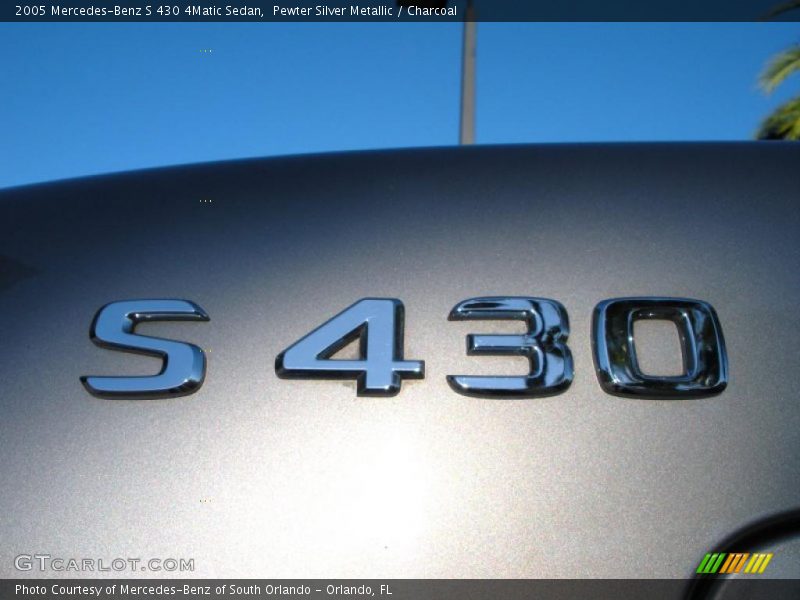 Pewter Silver Metallic / Charcoal 2005 Mercedes-Benz S 430 4Matic Sedan