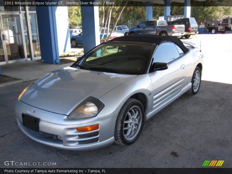 Sterling Silver Metallic / Black 2001 Mitsubishi Eclipse Spyder GT