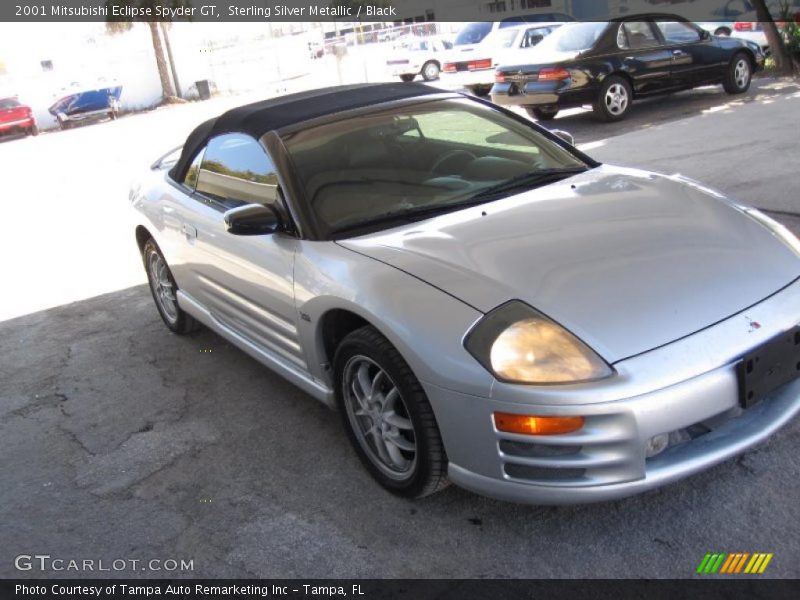 Sterling Silver Metallic / Black 2001 Mitsubishi Eclipse Spyder GT