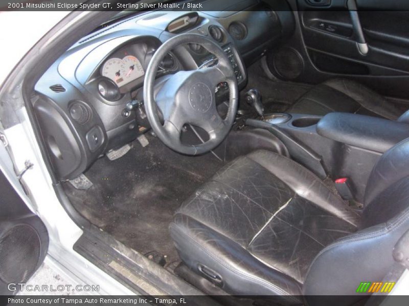 Sterling Silver Metallic / Black 2001 Mitsubishi Eclipse Spyder GT
