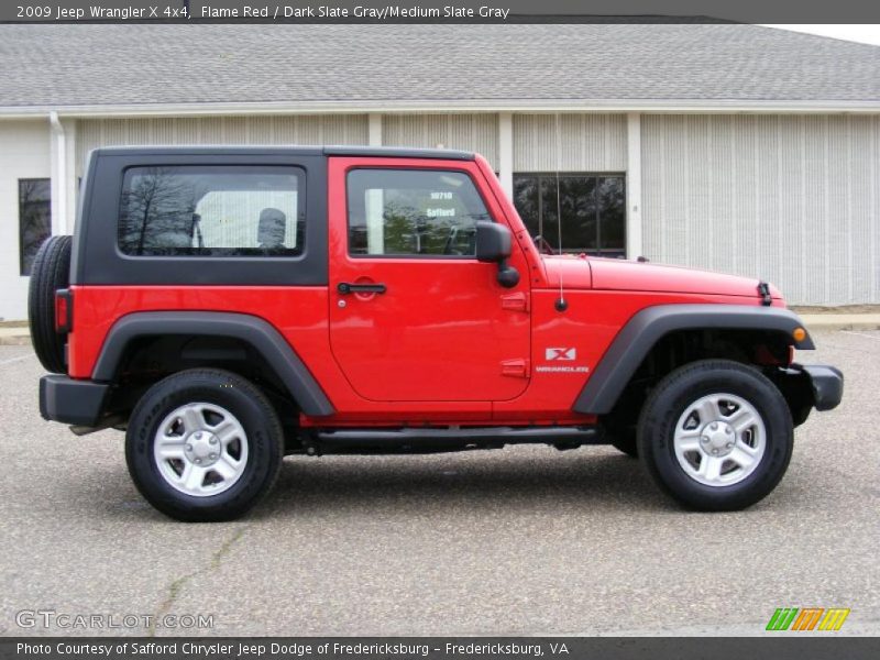 Flame Red / Dark Slate Gray/Medium Slate Gray 2009 Jeep Wrangler X 4x4