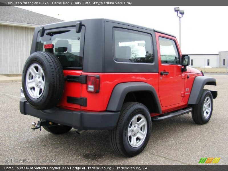 Flame Red / Dark Slate Gray/Medium Slate Gray 2009 Jeep Wrangler X 4x4