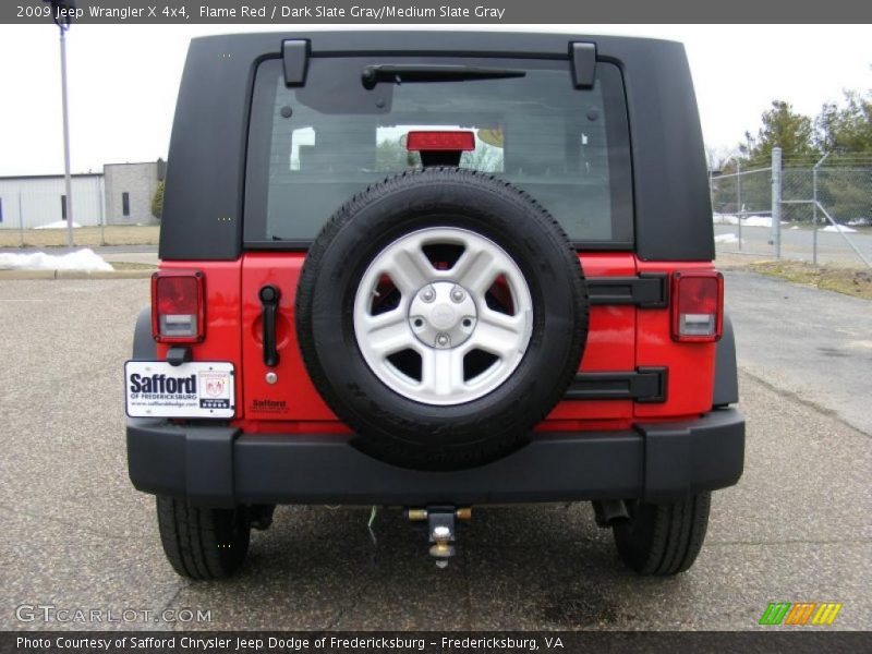 Flame Red / Dark Slate Gray/Medium Slate Gray 2009 Jeep Wrangler X 4x4