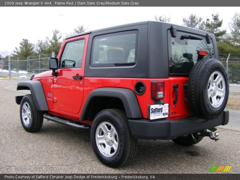 Flame Red / Dark Slate Gray/Medium Slate Gray 2009 Jeep Wrangler X 4x4