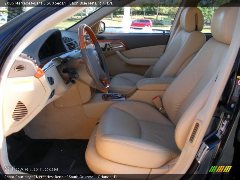Capri Blue Metallic / Java 2006 Mercedes-Benz S 500 Sedan