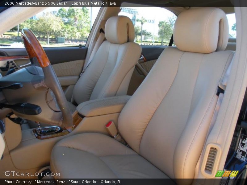 Capri Blue Metallic / Java 2006 Mercedes-Benz S 500 Sedan