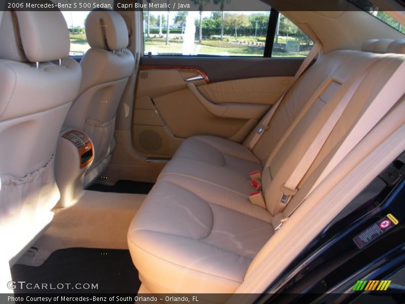 Capri Blue Metallic / Java 2006 Mercedes-Benz S 500 Sedan