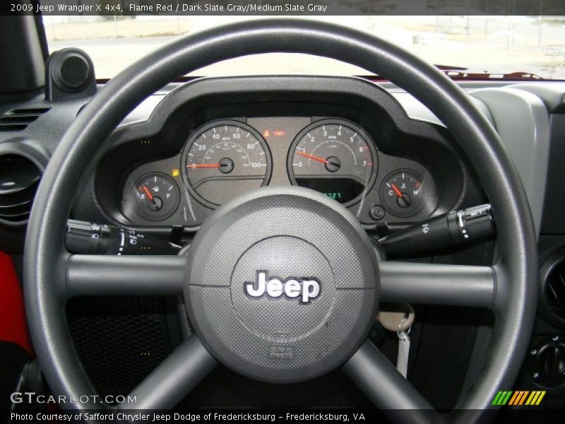 Flame Red / Dark Slate Gray/Medium Slate Gray 2009 Jeep Wrangler X 4x4