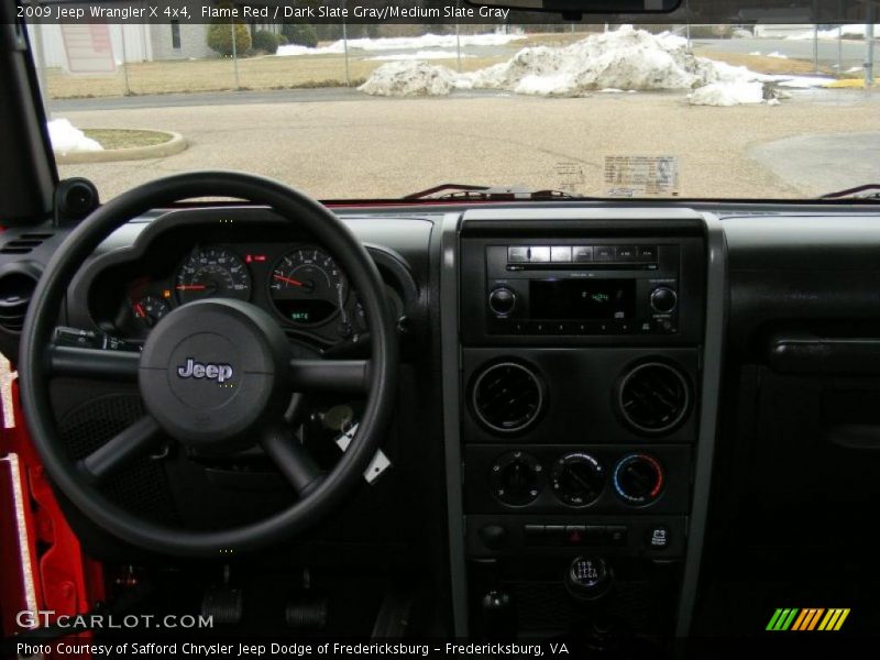 Flame Red / Dark Slate Gray/Medium Slate Gray 2009 Jeep Wrangler X 4x4