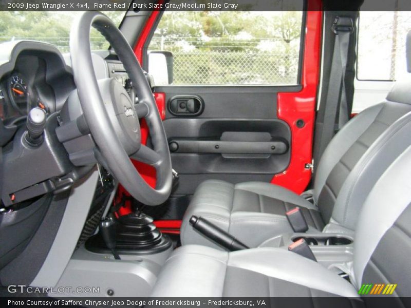 Flame Red / Dark Slate Gray/Medium Slate Gray 2009 Jeep Wrangler X 4x4