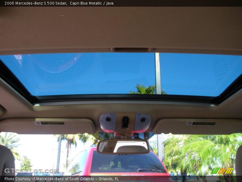 Capri Blue Metallic / Java 2006 Mercedes-Benz S 500 Sedan