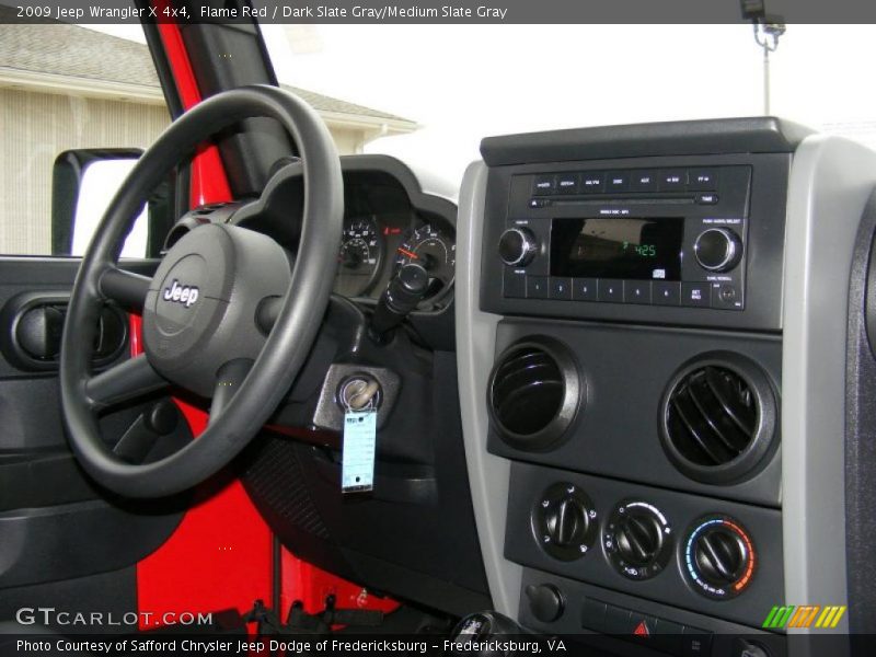 Flame Red / Dark Slate Gray/Medium Slate Gray 2009 Jeep Wrangler X 4x4