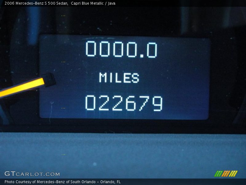 Capri Blue Metallic / Java 2006 Mercedes-Benz S 500 Sedan