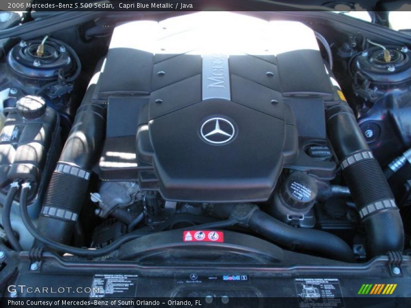 Capri Blue Metallic / Java 2006 Mercedes-Benz S 500 Sedan