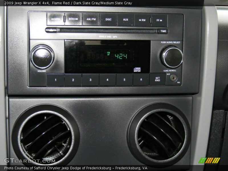 Flame Red / Dark Slate Gray/Medium Slate Gray 2009 Jeep Wrangler X 4x4
