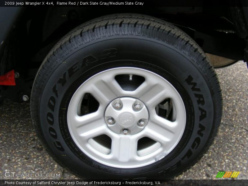 Flame Red / Dark Slate Gray/Medium Slate Gray 2009 Jeep Wrangler X 4x4
