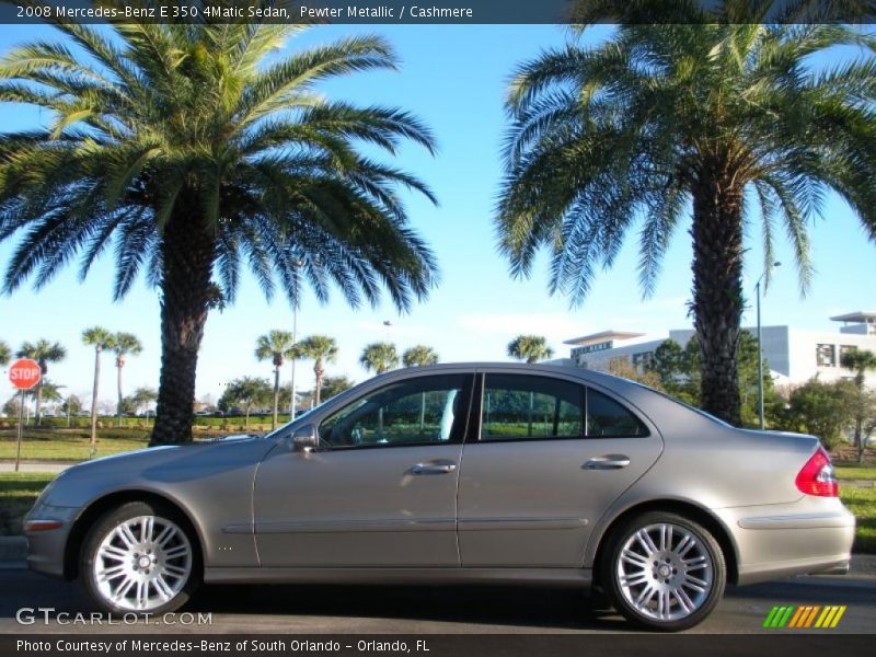 Pewter Metallic / Cashmere 2008 Mercedes-Benz E 350 4Matic Sedan