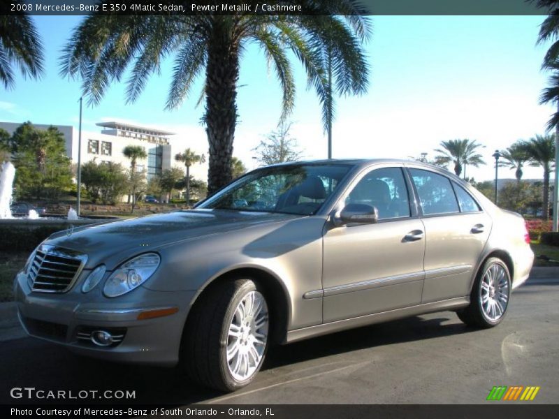 Pewter Metallic / Cashmere 2008 Mercedes-Benz E 350 4Matic Sedan