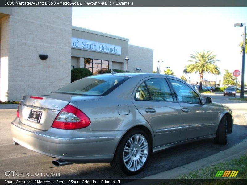 Pewter Metallic / Cashmere 2008 Mercedes-Benz E 350 4Matic Sedan