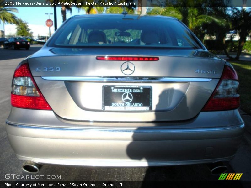 Pewter Metallic / Cashmere 2008 Mercedes-Benz E 350 4Matic Sedan