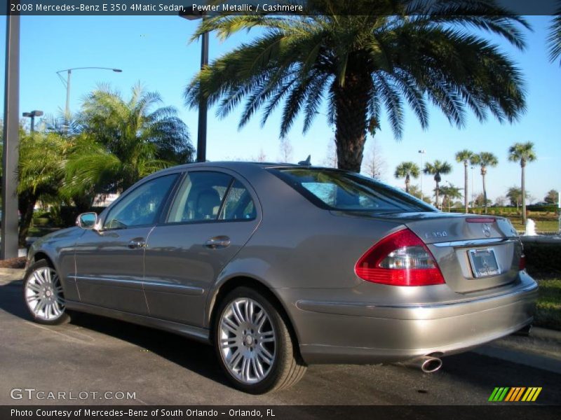 Pewter Metallic / Cashmere 2008 Mercedes-Benz E 350 4Matic Sedan