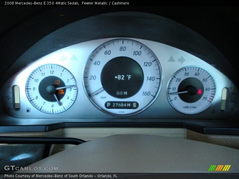 Pewter Metallic / Cashmere 2008 Mercedes-Benz E 350 4Matic Sedan