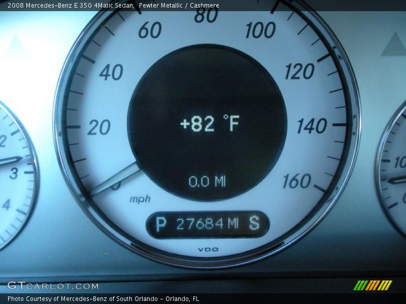 Pewter Metallic / Cashmere 2008 Mercedes-Benz E 350 4Matic Sedan