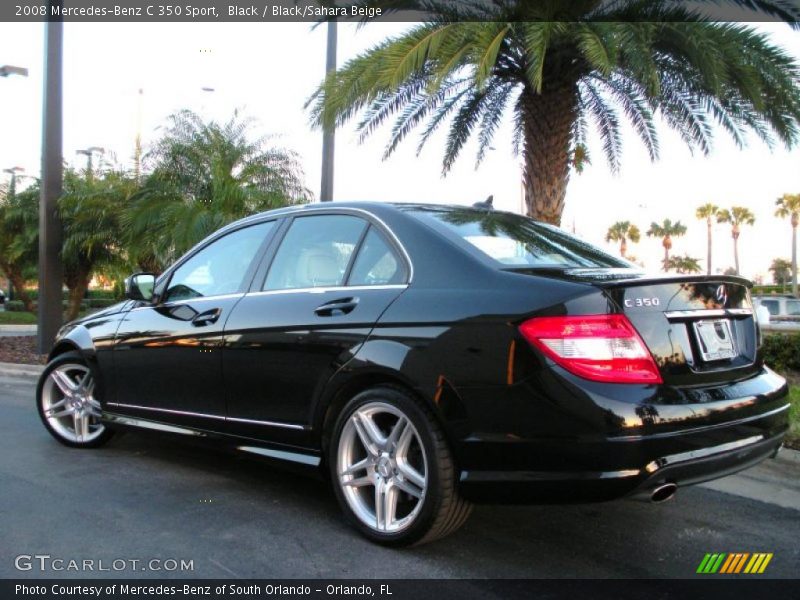 Black / Black/Sahara Beige 2008 Mercedes-Benz C 350 Sport