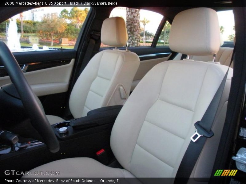 Black / Black/Sahara Beige 2008 Mercedes-Benz C 350 Sport