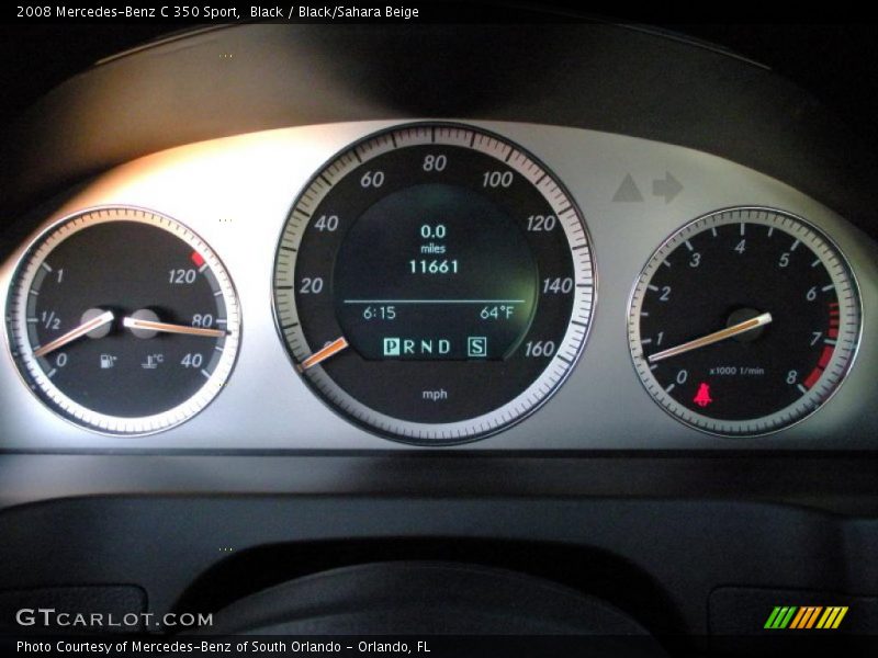 Black / Black/Sahara Beige 2008 Mercedes-Benz C 350 Sport