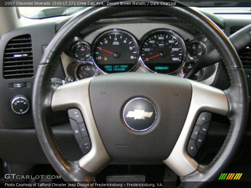 Desert Brown Metallic / Dark Charcoal 2007 Chevrolet Silverado 1500 LT Z71 Crew Cab 4x4