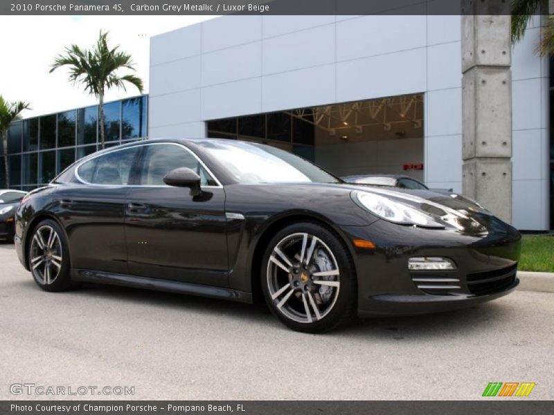Carbon Grey Metallic / Luxor Beige 2010 Porsche Panamera 4S