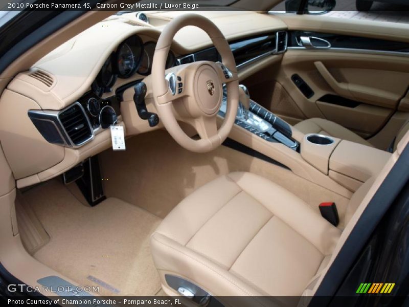 Carbon Grey Metallic / Luxor Beige 2010 Porsche Panamera 4S
