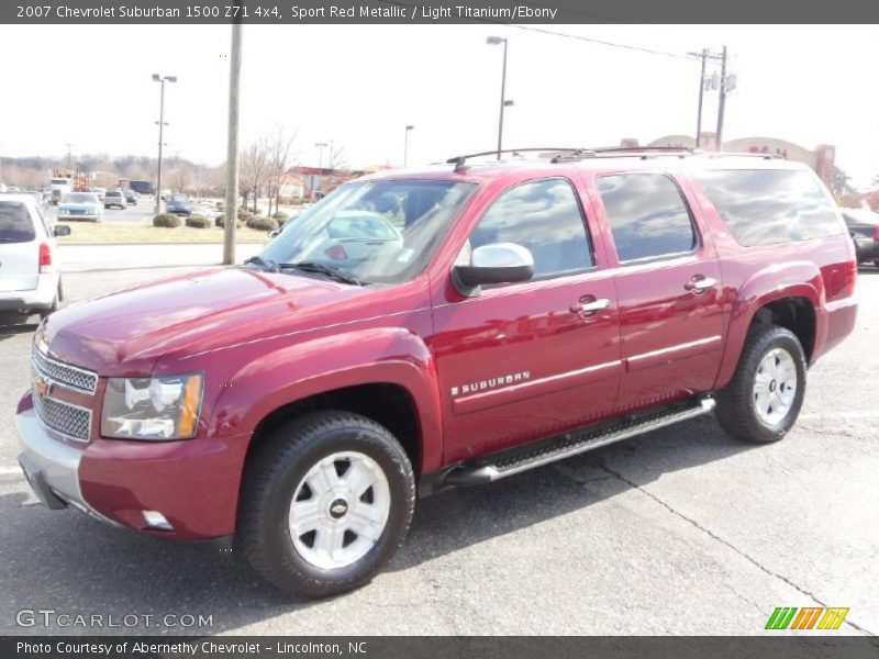 Sport Red Metallic / Light Titanium/Ebony 2007 Chevrolet Suburban 1500 Z71 4x4