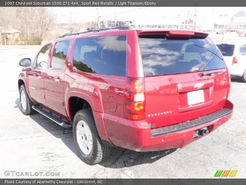 Sport Red Metallic / Light Titanium/Ebony 2007 Chevrolet Suburban 1500 Z71 4x4