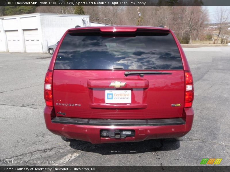 Sport Red Metallic / Light Titanium/Ebony 2007 Chevrolet Suburban 1500 Z71 4x4