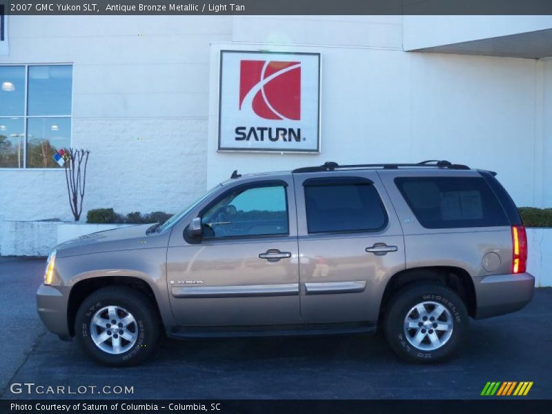 Antique Bronze Metallic / Light Tan 2007 GMC Yukon SLT