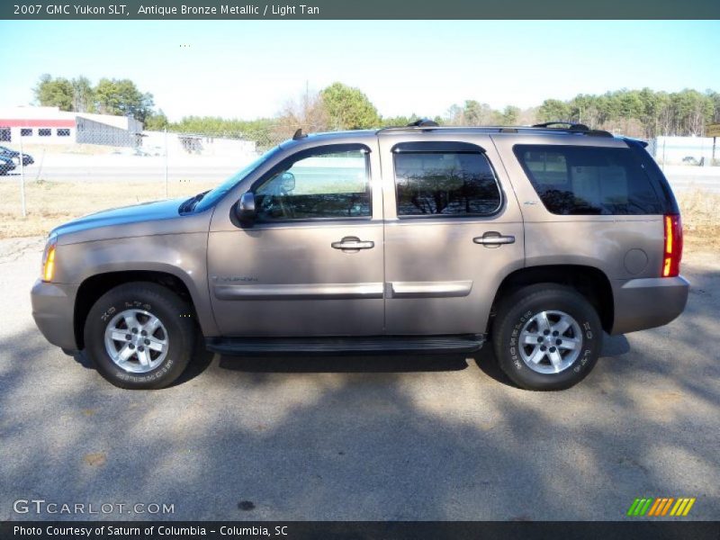 Antique Bronze Metallic / Light Tan 2007 GMC Yukon SLT