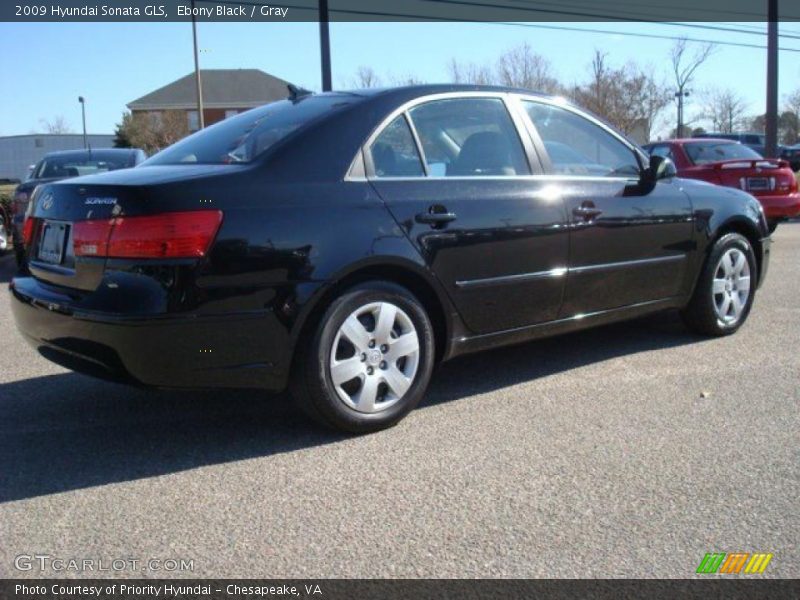 Ebony Black / Gray 2009 Hyundai Sonata GLS