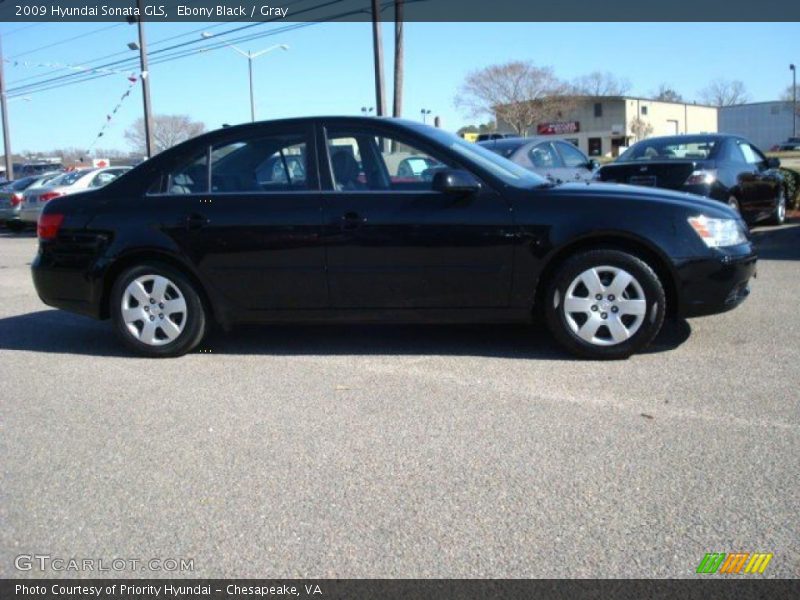 Ebony Black / Gray 2009 Hyundai Sonata GLS