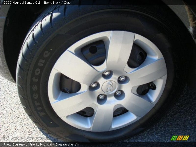 Ebony Black / Gray 2009 Hyundai Sonata GLS