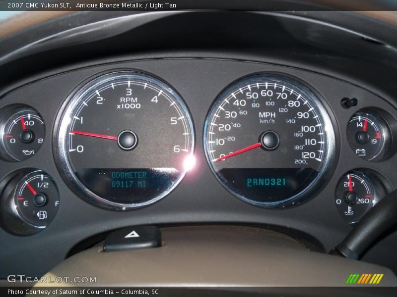 Antique Bronze Metallic / Light Tan 2007 GMC Yukon SLT