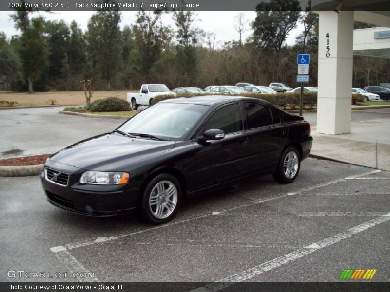 Black Sapphire Metallic / Taupe/Light Taupe 2007 Volvo S60 2.5T